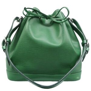 Louis Vuitton Green Epi Leather Drawstring Shoulder Bag